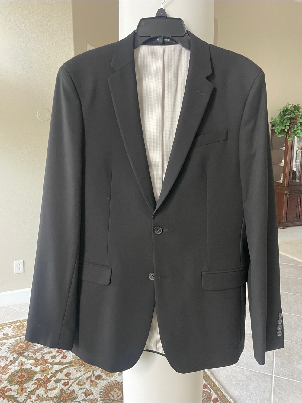 Egara suit skinny fit, black